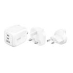 Belkin 3 Port Gan Wall Charger 70w + PLug Tips